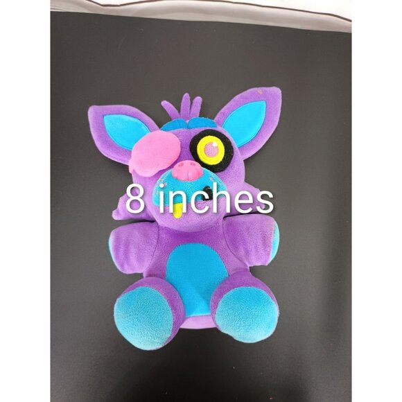 Fnaf Purple & Blue Plush Toy 8" Eyepatch & Cute Details Collectible Stuffed Anim - Picture 5 of 6